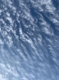 Low angle view of clouds in sky