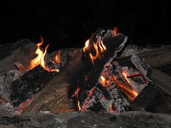 Fire pit at night