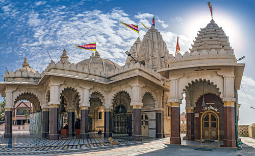 Sindhi community temple on the westernmost point of land in saurastra region of gujarat, india.