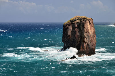 Scenic view of sea against sky