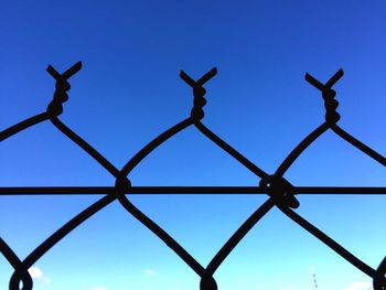 Close-up low angle view of blue sky