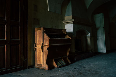 Interior of old abandoned house