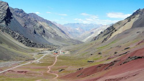 Scenic view of mountains