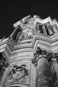 Low angle view of temple against sky