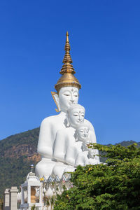 Statue of buddha against clear sky