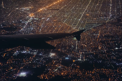 Full frame shot of illuminated night