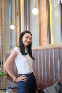 Portrait of a smiling young woman