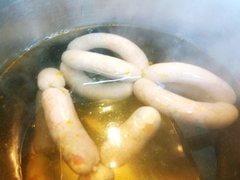 Close-up of food in water