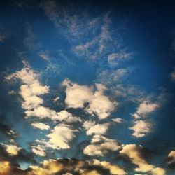 Low angle view of cloudy sky