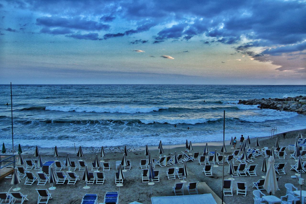 SCENIC VIEW OF SEA DURING SUNSET