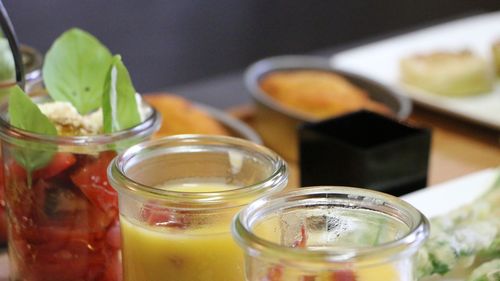 Close-up of drink on table