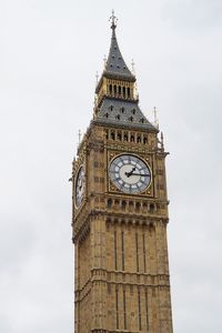 Low angle view of clock tower