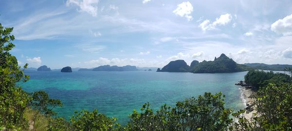 Scenic view of sea against sky