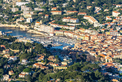 Panoramic view of cassis, a famous resort town in southern france near marseille