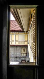 Window of building