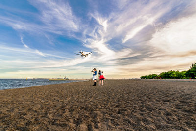 People standing at beach