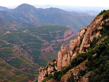 Scenic view of mountain range