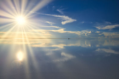 A superb view of uyuni salt lake