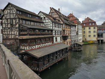 Bridge over river in city