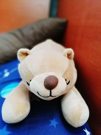 Close-up of stuffed toy on table