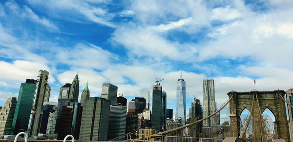 Panoramic view of buildings against sky