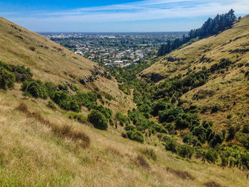 Scenic view of landscape against sky