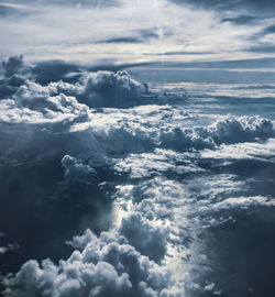 Low angle view of clouds in sky