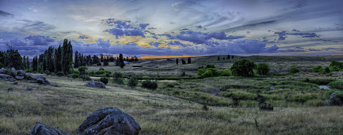 Scenic view of landscape against sky