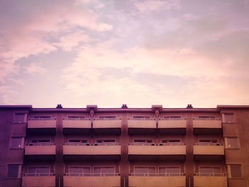 Low angle view of building against sky