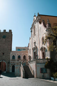 Low angle view of historic building against sky