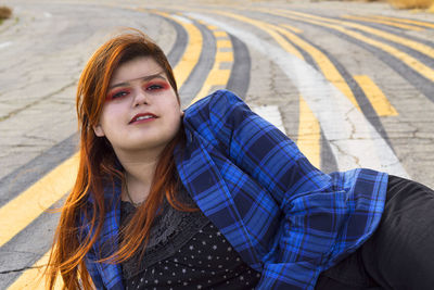 Portrait of young woman