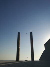 Built structure against clear blue sky