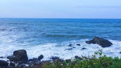 Scenic view of sea against sky