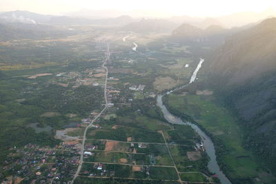 Aerial view of landscape