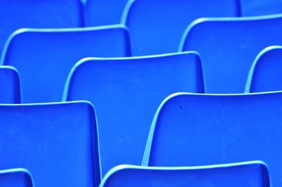 Close-up of empty chairs