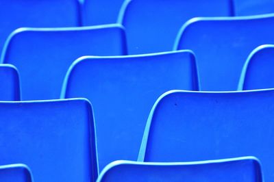 Close-up of empty chairs