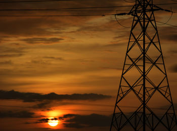 Low angle view of sky at sunset