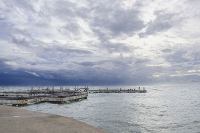 Scenic view of sea against sky