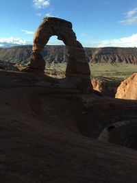 Scenic view of old ruins