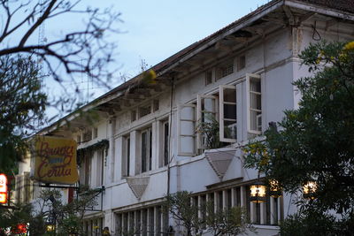 Low angle view of building against sky