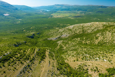 High angle view of landscape