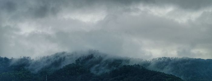 Low angle view of storm clouds in sky