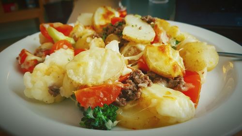 Close-up of food in plate