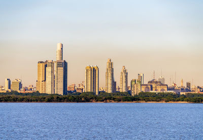 View of city at waterfront