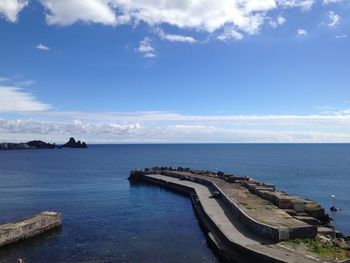 Scenic view of sea against sky
