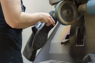 Man working on machine