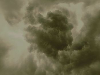 Low angle view of storm clouds in sky