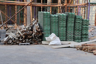 Close-up of firewood