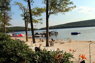 Scenic view of sea against sky