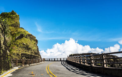 View of road in mountains